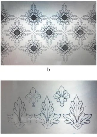 Gambar 3. Perekaman Ornamen Ukiran  Tradisional Baturaja Dengan Sketsa Tangan 