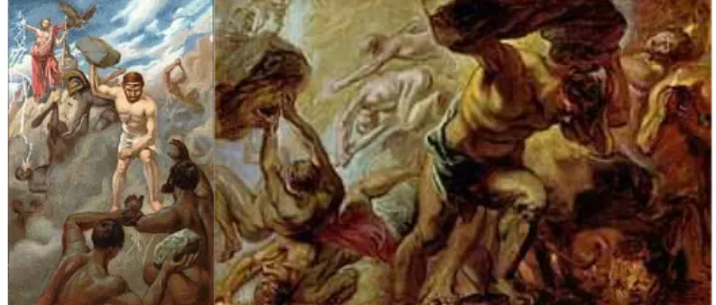Gambar 2.6. Peperangan antara Olimpus dengan Titan  Sumber Gambar : www.maicar.com 