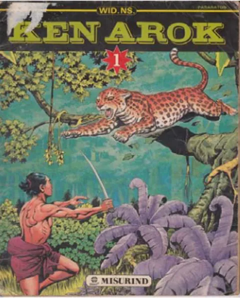 Gambar 5 Sampul Buku Komik Indonesia, Ken Arok” karangan Wid NS  (Sumber: Sastrogambar, 2011)  