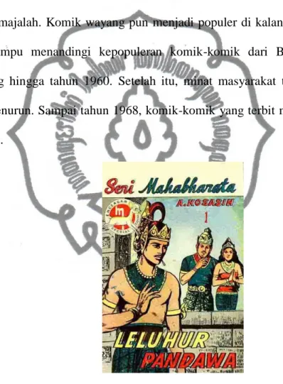 Gambar 2.6: Sampul buku komik Seri Mahabharata karya RA Kosasih  Sumber : wayang.wordpress.com 