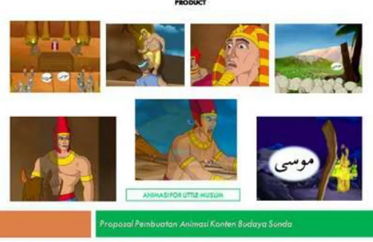 Gambar 1.1 : Buku dan Film Animasi, cerita Nabi Musa dan Firaun  Sumber :  www.studioanimasibandung.com , 2009 