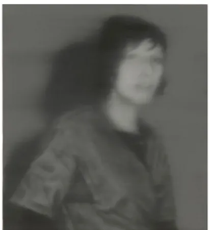 Gambar 1 “Gegenüberstellung 1” Gerhard Richter, 1988, cat minyak pada kanvas, 112 cm x 102 cm 