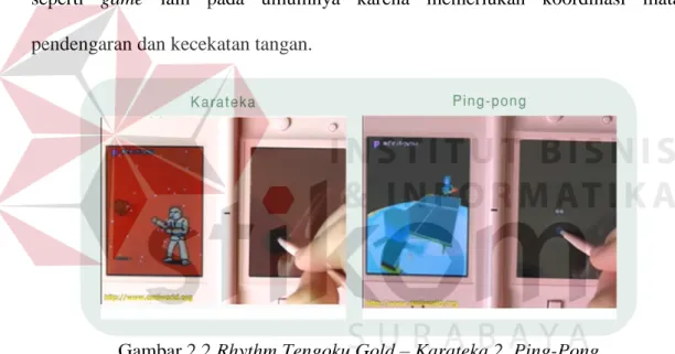 Gambar 2.2 Rhythm Tengoku Gold – Karateka 2, Ping-Pong  (Sumber: www.youtube.com) 