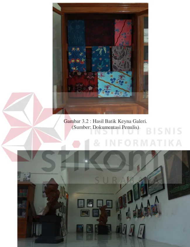 Gambar 3.2 : Hasil Batik Keyna Galeri. 