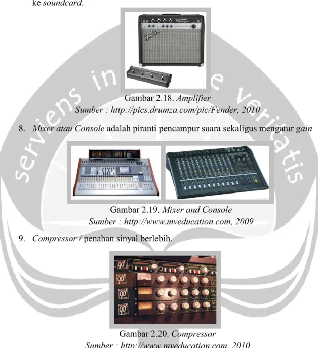Gambar 2.19. Mixer and Console Sumber : http://www.mveducation.com, 2009