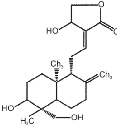 Gambar 2. Struktur kimia andrografolid  