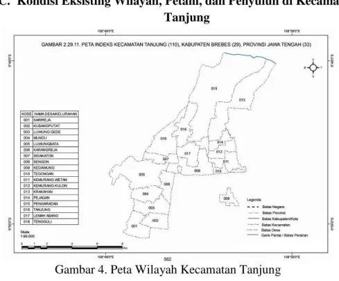 Gambar 4. Peta Wilayah Kecamatan Tanjung 