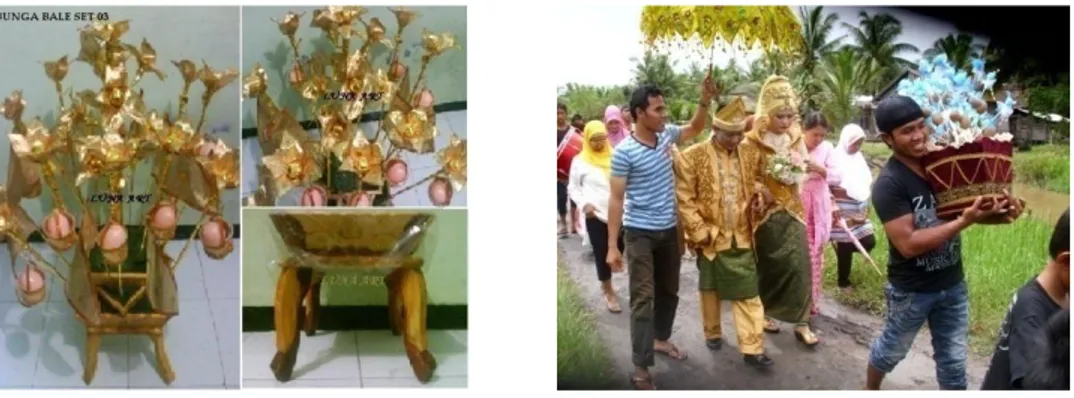 Gambar 1. Bungnge’ Tallo’ dalam Adat  Perkawinan Budaya Melayu Sambas – 