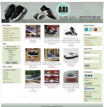 Gambar 8 Halaman Utama E-commerce 