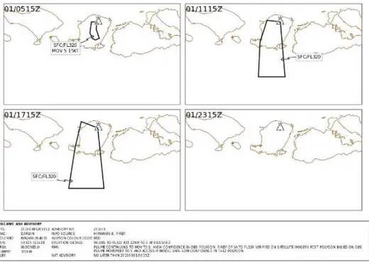 Gambar 8. Volcanic Ash Advisory yang Dikeluarkan 05.15 UTC 