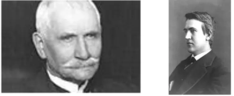 Gambar 2.1 GE Founder kiri : Charles Coffin, Kanan : Thomas A Edison 