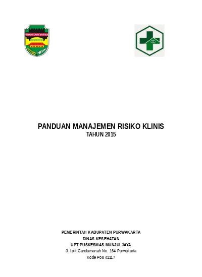 Panduan Manajemen Risiko Klinis