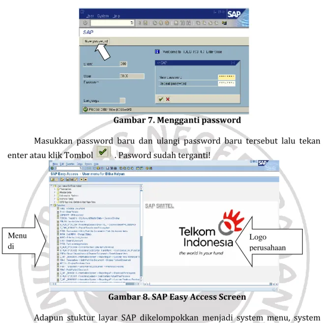 Gambar 7. Mengganti password 