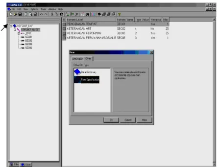 Gambar 2. 27: Menu untuk membuat form data entry 