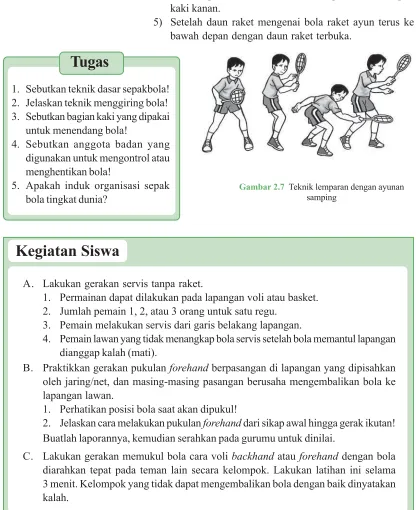 Gambar 2.7  Teknik lemparan dengan ayunan
