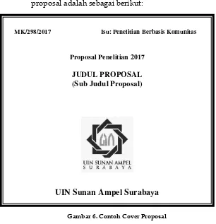 Gambar 6. Contoh Cover Proposal  
