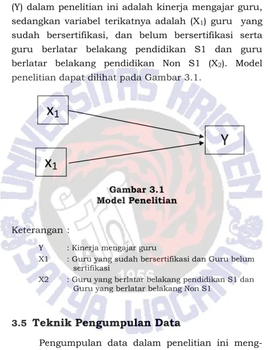 Gambar 3.1  Model Penelitian 