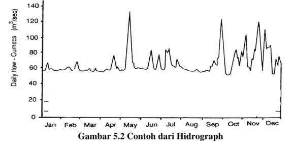 Gambar 5.2 Contoh dari Hidrograph 