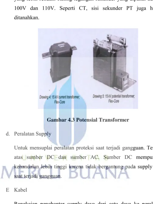 Gambar 4.3 Potensial Transformer  d.  Peralatan Supply 