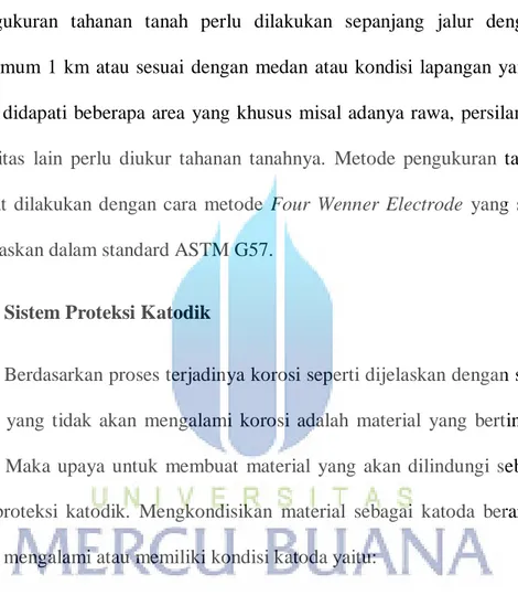 Tabel 2.2  Kriteria korosi berdasarkan tahanan tanah 