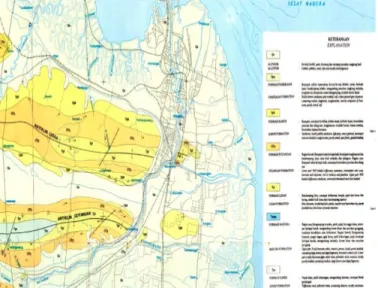 Gambar 1. Peta Geologi Surabaya (Sukardi, 1992) 