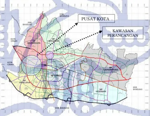 Gambar 12 Lokasi Perancangan  (Sumber: RTRW Kota Bandung Tahun 2013) 