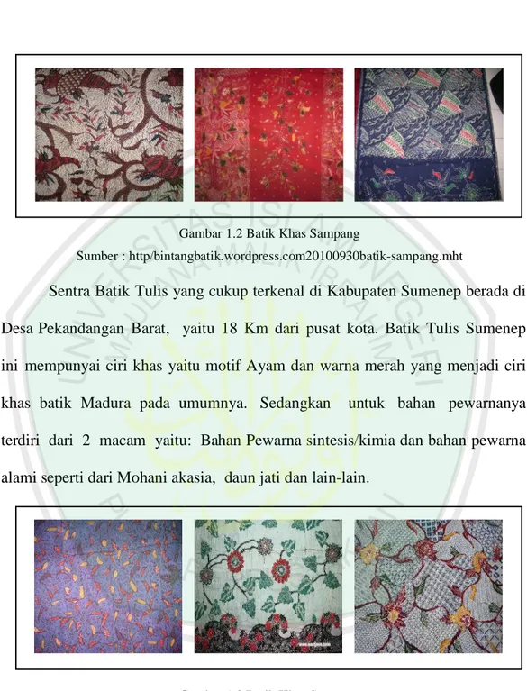 Gambar 1.2 Batik Khas Sampang 