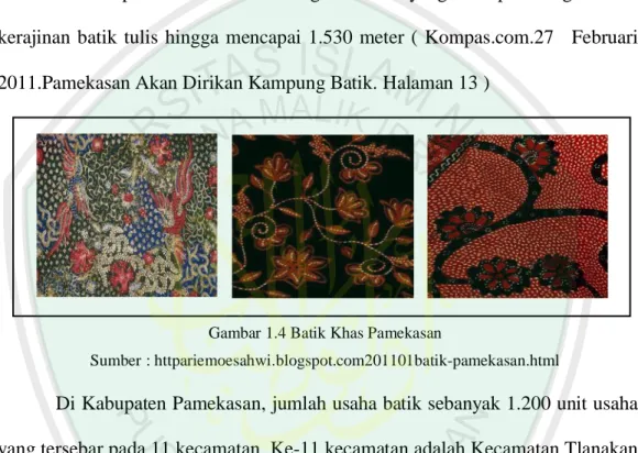 Gambar 1.4 Batik Khas Pamekasan 