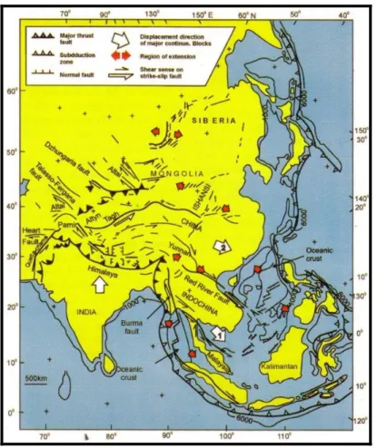 Gambar 1. Kerangka tektonik regional Indonesia [11]. 