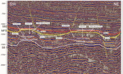 Gambar 13. Sketsa seismik pada lintasan  AGS-06  Ekspresi System Track Pada Kurva Log 
