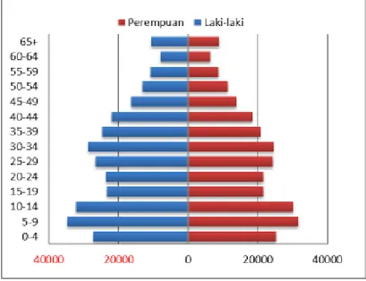 Grafik Rasio Jenis Kelamin Penduduk Provinsi Kalimantan Utara Tahun 2012  Sumber : Hasil Analisis 2014 