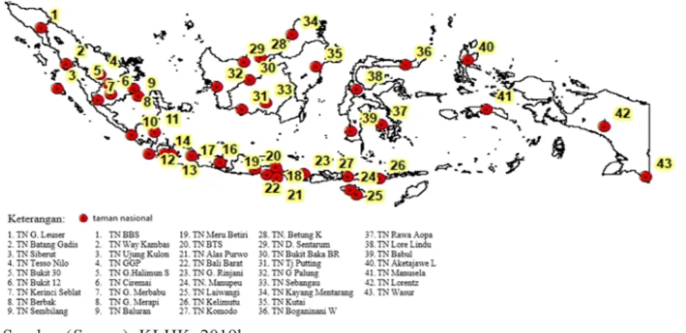 Gambar 1 Sebaran lokasi penelitian Figure 1 Distribution of research areas.