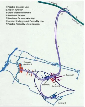 Gambar 8. Rute kereta api &amp; lokasi perencanaan terowongan. 