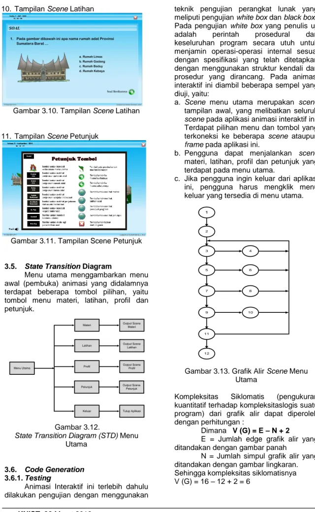 Gambar 3.10. Tampilan Scene Latihan 