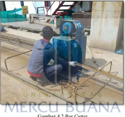 Gambar 4.2 Bar Cutter  C.  Bar Bender 