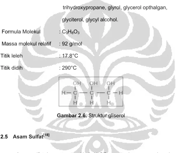 Gambar 2.6. Struktur gliserol 