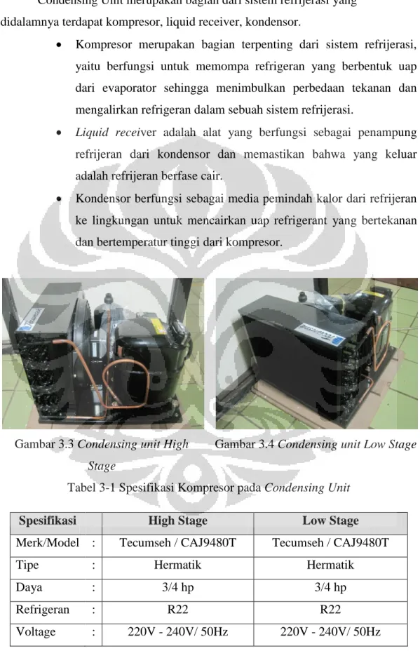Gambar 3.3 Condensing unit High  Stage 