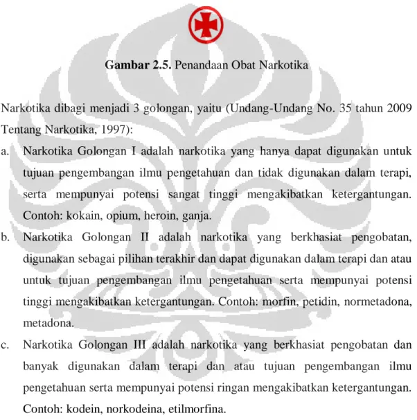 Gambar 2.5. Penandaan Obat Narkotika 