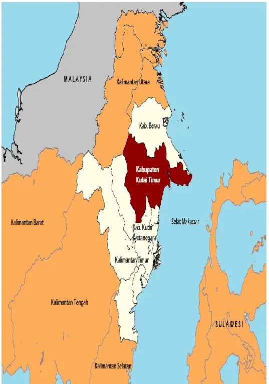 Gambar 2.1: Peta Kabupaten Kutai Timur 