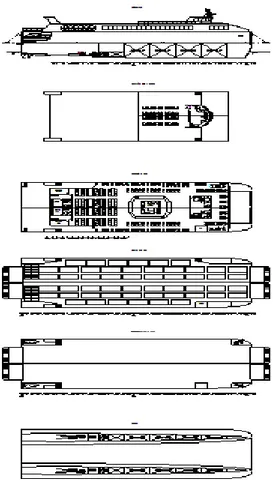 Gambar 4.4 Tabel perbandingan hambatan kapal  dan daya kapal. 
