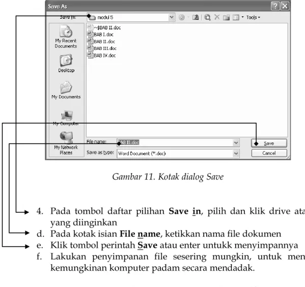 Gambar 11. Kotak dialog Save 