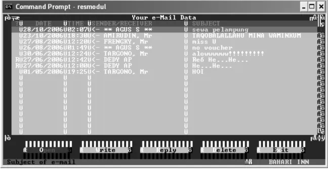 Gambar 3.8  Tampilan e-Mail Data 