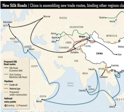 Gambar  4.  5  China  Maritime  Silk  Road  Route   