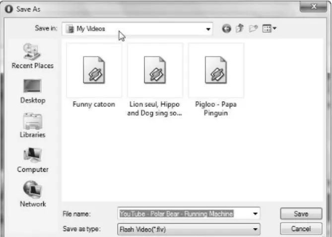 Gambar 3.10. Menentukan lokasi penyimpanan file hasil  download  