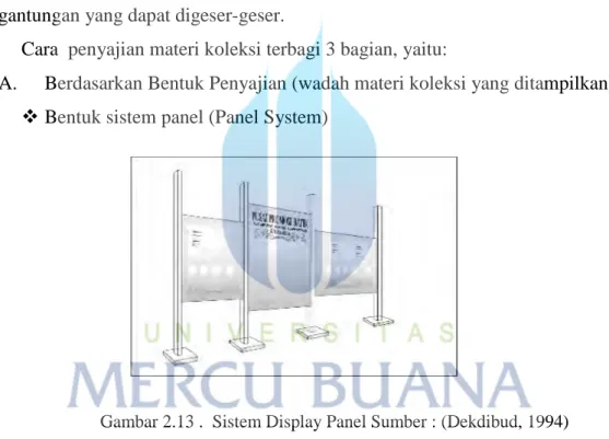 Gambar 2.13 .  Sistem Display Panel Sumber : (Dekdibud, 1994) 