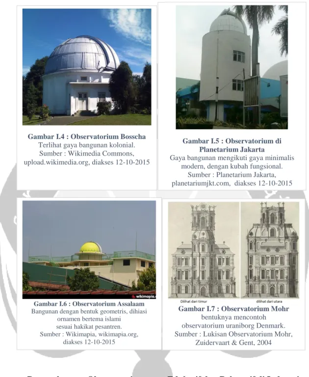 Gambar I.4 : Observatorium Bosscha  Terlihat gaya bangunan kolonial. 