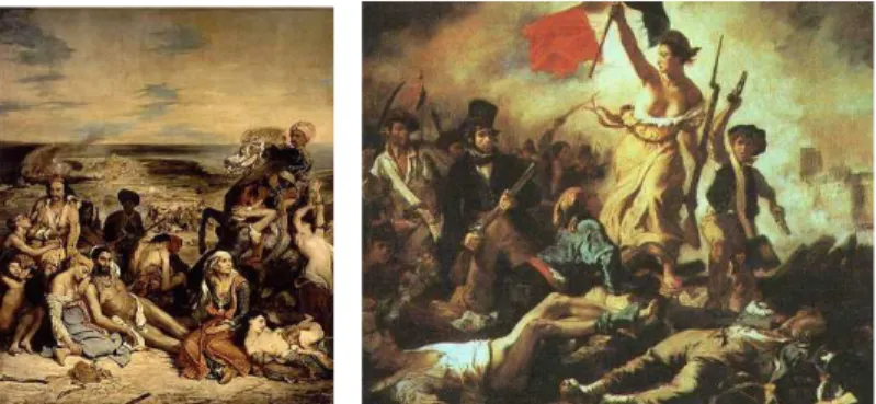 Gambar 1   (1)  Eugène  Delacroix.  The  Massacre  of  Chios.  1822-1824. 