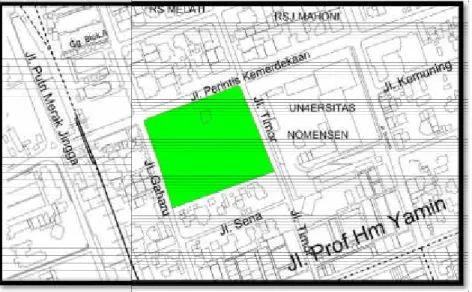 Gambar 2.1 Site Jl. Perintis Kemerdekaan  Sumber : Hasil olah data primer 