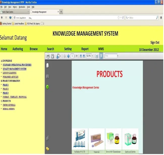 Gambar 3.3 Halaman Product Knowledge 