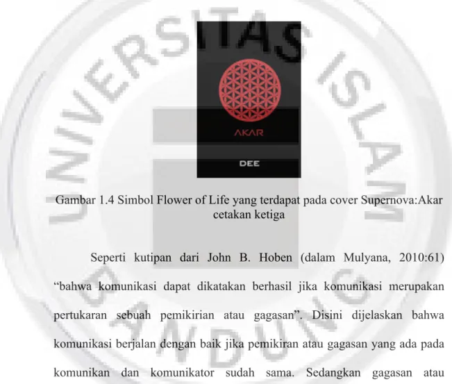 Gambar 1.4 Simbol Flower of Life yang terdapat pada cover Supernova:Akar  cetakan ketiga 